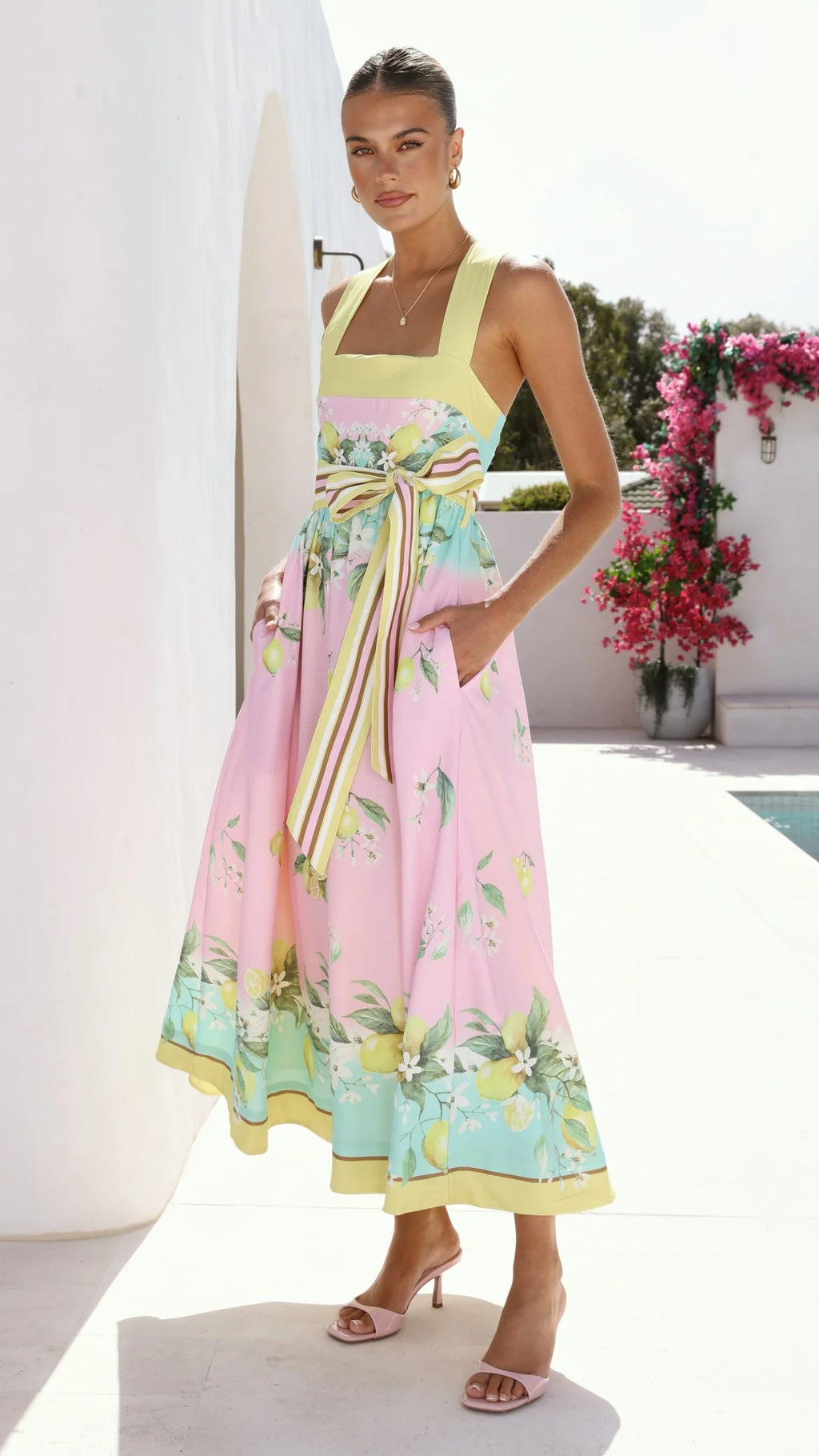 Velma Maxi Dress - Ros�� Lemonade