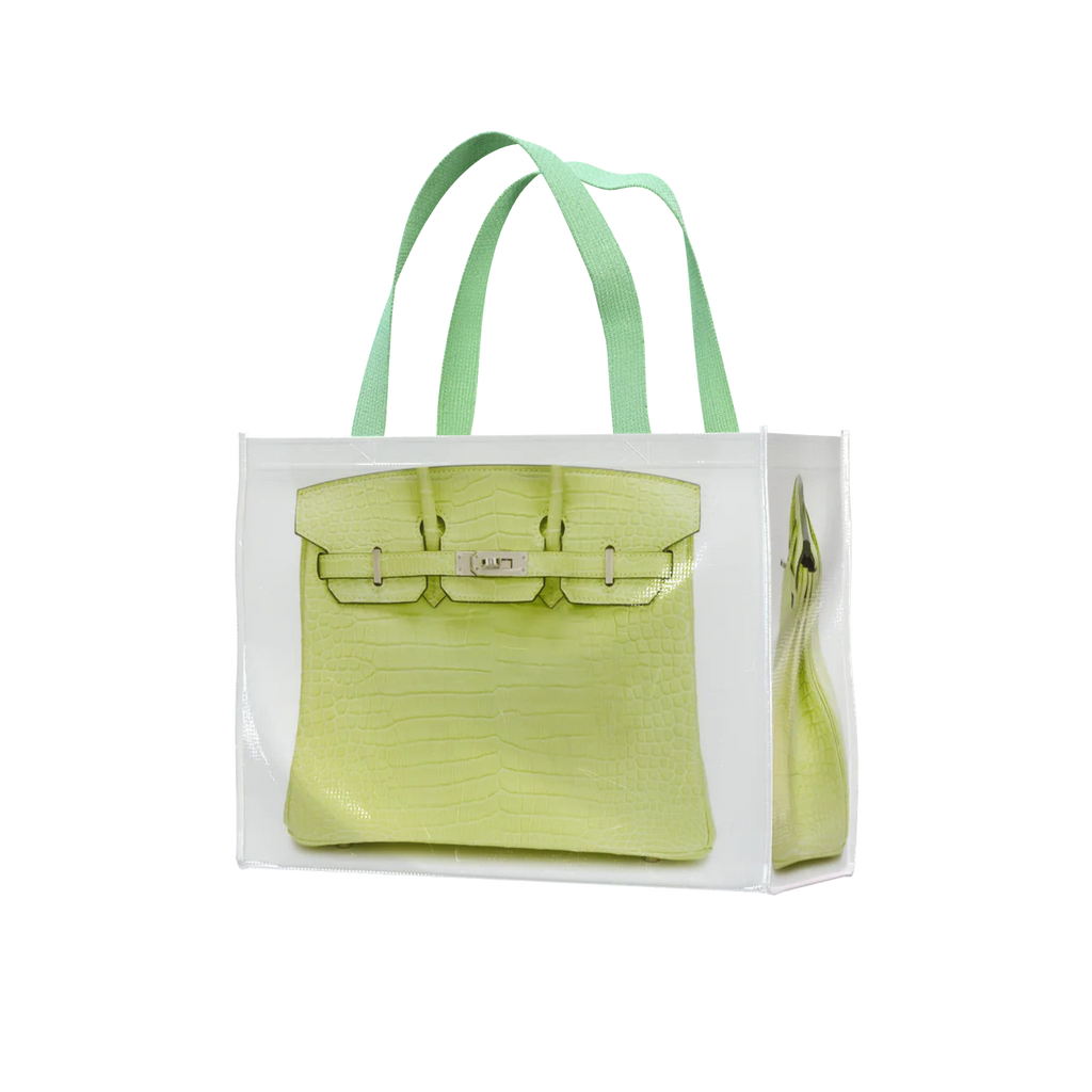 GroceryBags Creative Platinum Print Woven Bag Mint Green